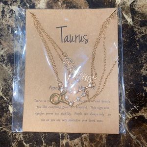 BOGO Taurus Gold Plated Necklace 3 Layer Brand New Sealed